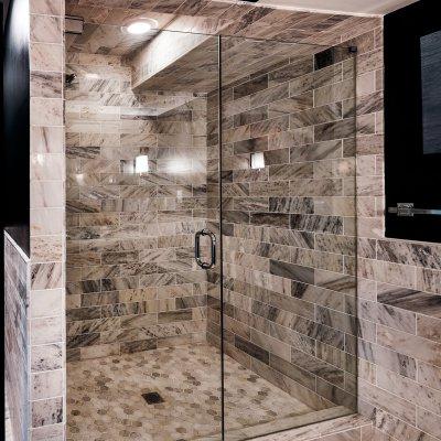 Mt. Adams master bath shower Wilcox Architecture